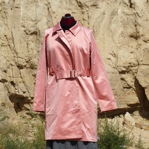 JustFab Trench Coat with Belt ( PLUS )